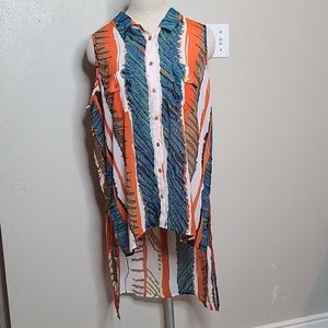 BcbgMaxazria high low blouse